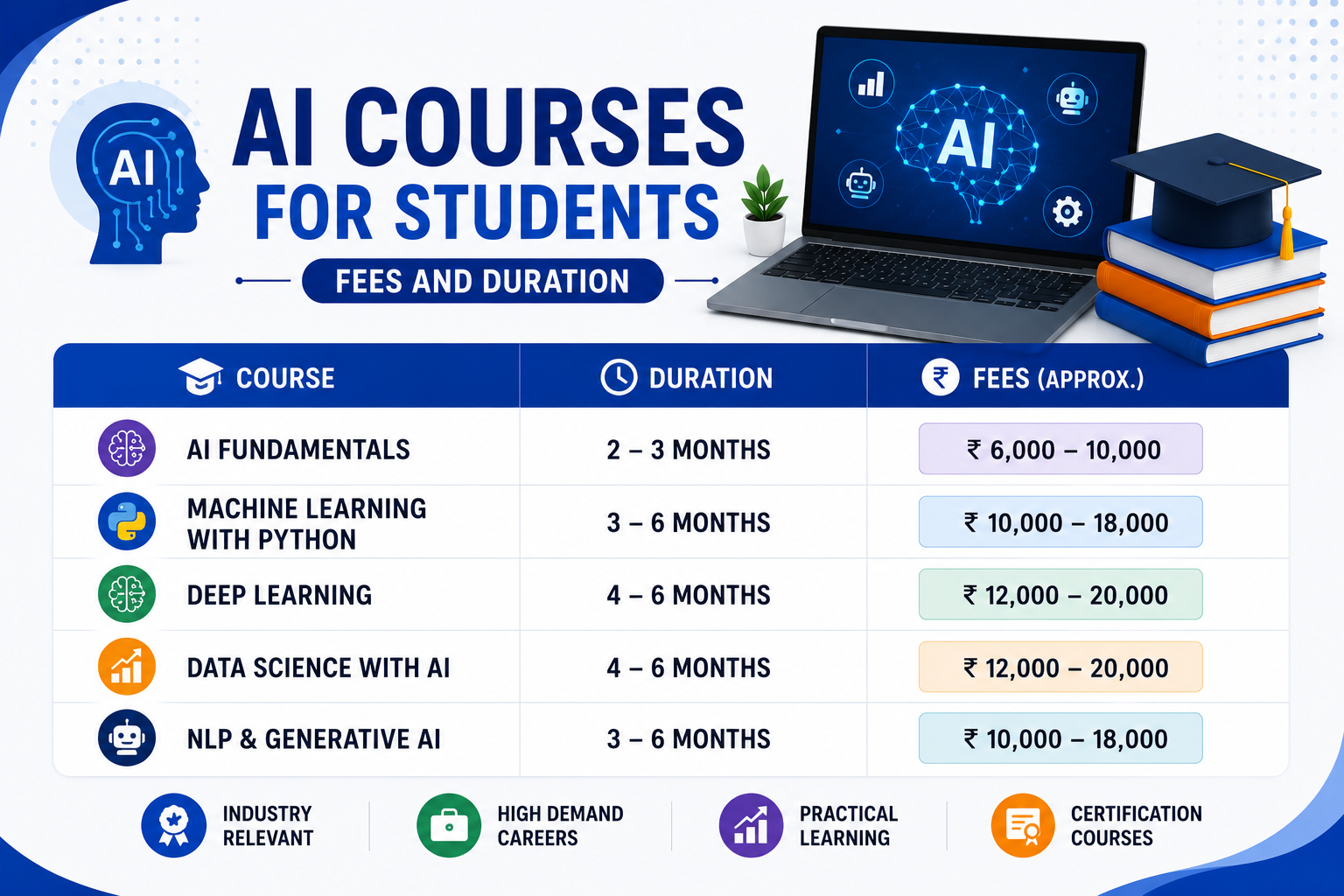 AI Courses for Students: Fees and Duration